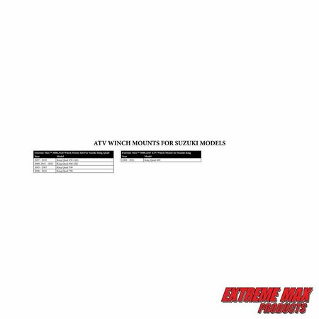 Extreme Max Extreme Max 5600.3125 Winch Mount for Suzuki King Quad 450/500/700/750 5600.3125